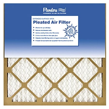Flanders 81555.011620 16 X 20 In. Basic Pleated Air Filter Kraft Frame With Wirebacked Media - Pack Of 12